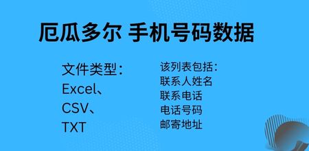 厄瓜多尔 手机号码数据